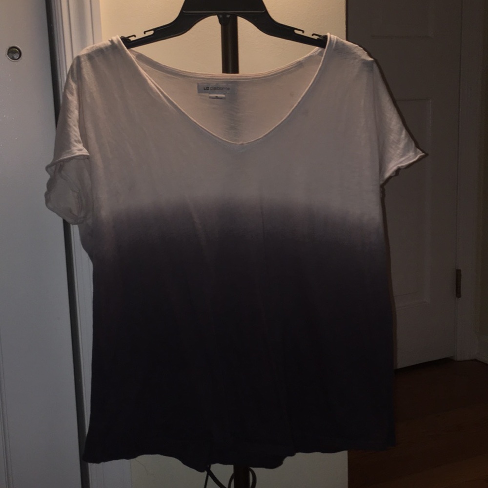 grey and white ombré tshirt